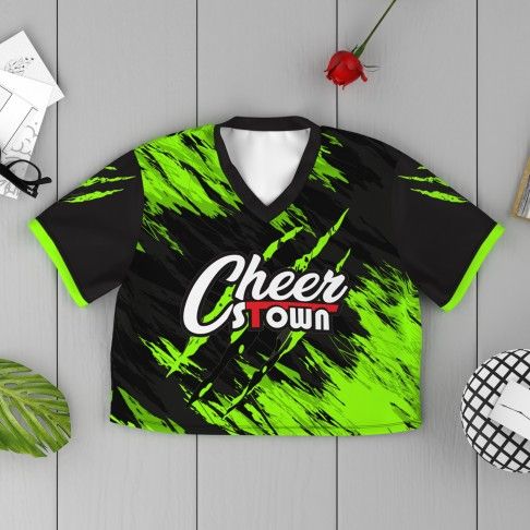 personalized women baseball jersey green 4