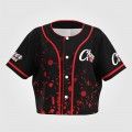 custom blank baseball jersey black