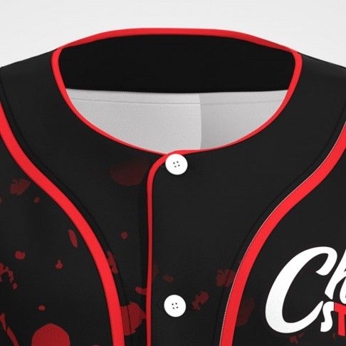 custom blank baseball jersey black 5