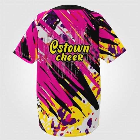 custom plain baseball jerseys for men pink 1