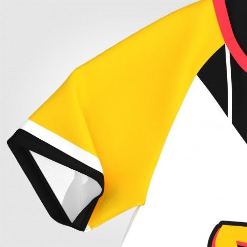 custom plain baseball jerseys for men yellow 5