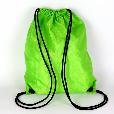 Drawstring Backpack Water Resistant String Bag green 1