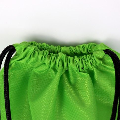 Drawstring Backpack Water Resistant String Bag green 2