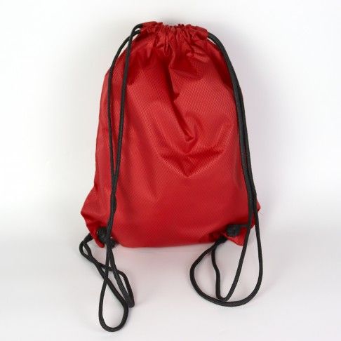 Drawstring Backpack Water Resistant String Bag red 1