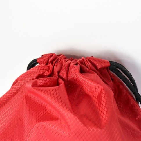 Drawstring Backpack Water Resistant String Bag red 2