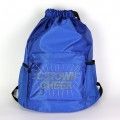 Drawstring Backpack Sports Gym Bag Water Resistant String Bag blue