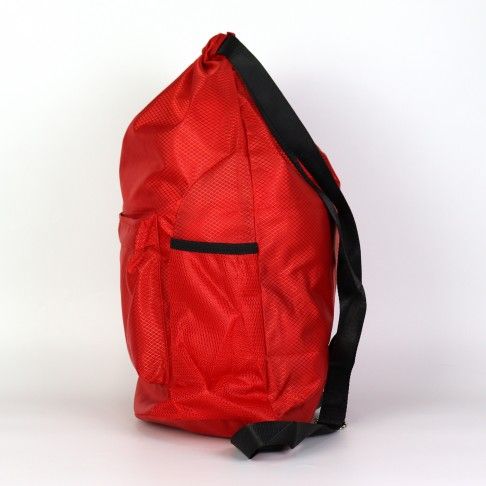 Drawstring Backpack Sports Gym Bag Water Resistant String Bag red 1