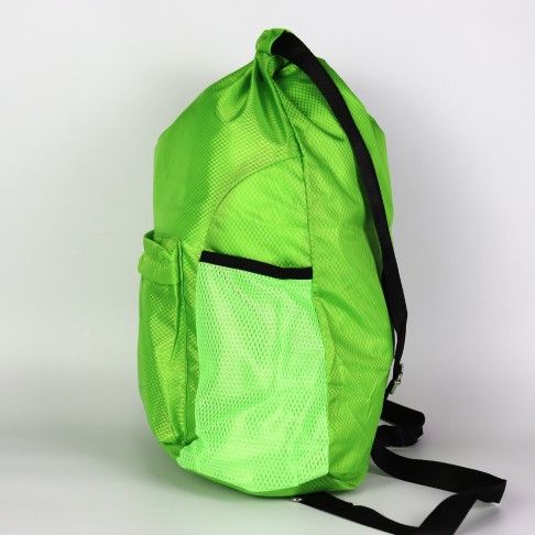 Drawstring Backpack Sports Gym Bag Water Resistant String Bag green 1