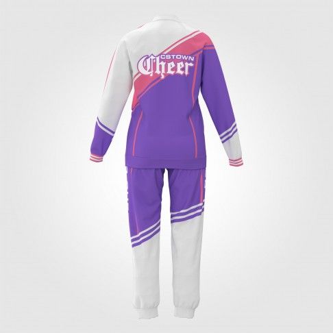 matching cheerleading warm up purple 1