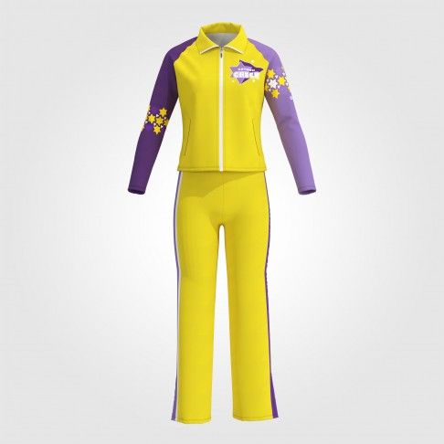 custom youth cheer uniforms cheerleading warm up yellow 0