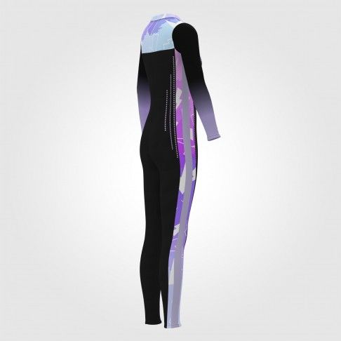 athletic cheerleader warm up gear purple 4