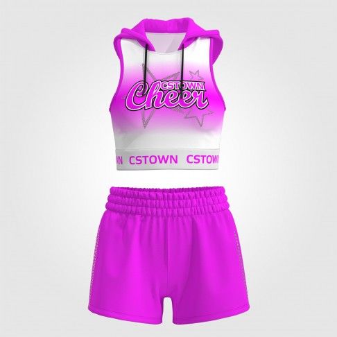 youth light blue cheerleader practice wear pink 0