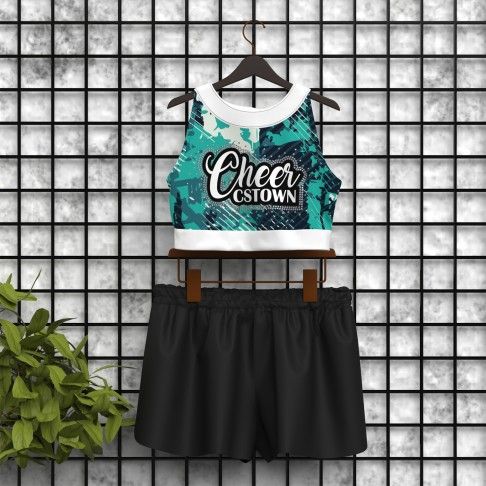 youth orange cheer practice wear black 5