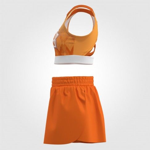 youth orange cheer practice wear orange 2