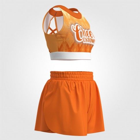 youth orange cheer practice wear orange 3