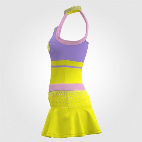 cheerleading practice outfit purple 2