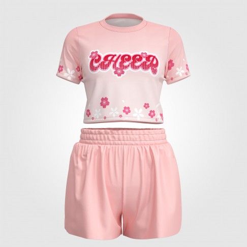 cheer athletics team uniform pink 0