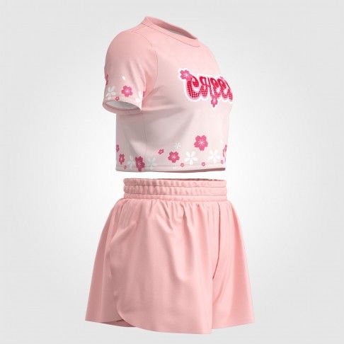 cheer athletics team uniform pink 3