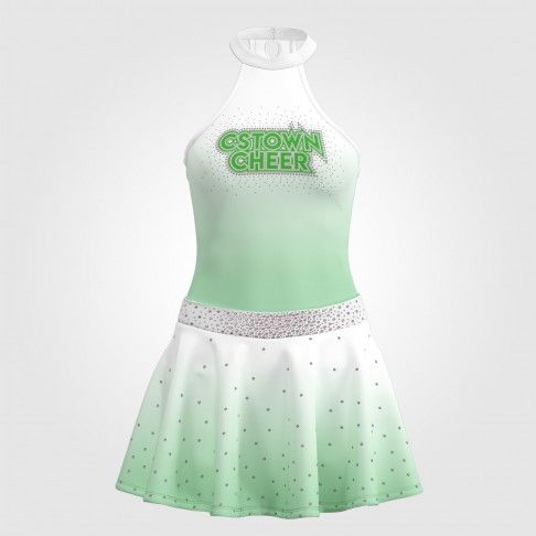 cheer athletics team uniform green 0