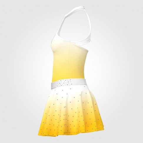 cheer athletics team uniform yellow 2