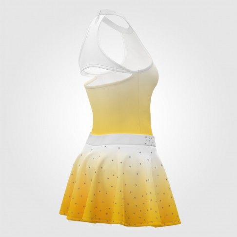 cheer athletics team uniform yellow 4