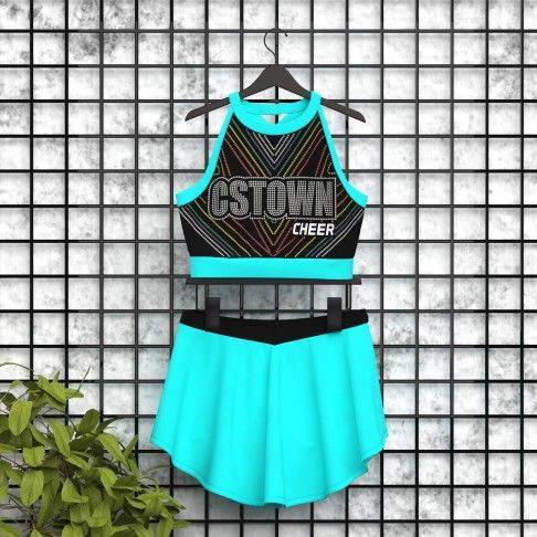 cheerleader practice uniforms store green 5