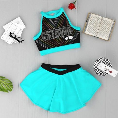 cheerleader practice uniforms store green 6