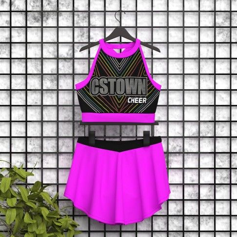 cheerleader practice uniforms store pink 5