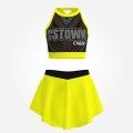 cheerleader practice uniforms store yellow