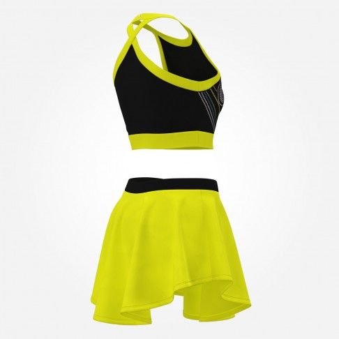 cheerleader practice uniforms store yellow 4