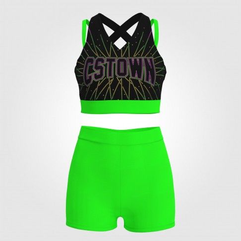 cheer practice outfits shop green 0