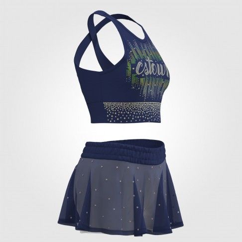 all star cheerleading practice outfits blue 3