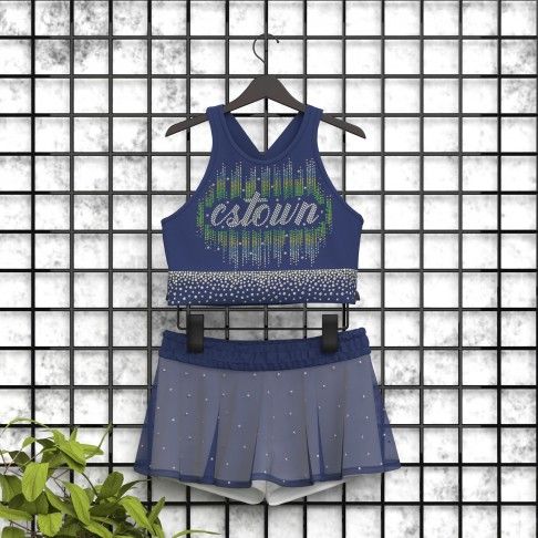 all star cheerleading practice outfits blue 5