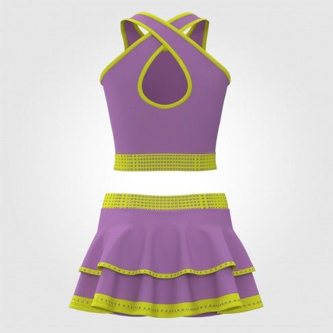 cheerleader inspired outfit practice apparel purple 1