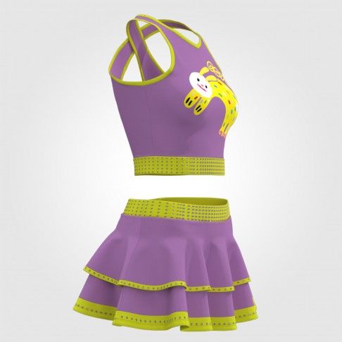 cheerleader inspired outfit practice apparel purple 3