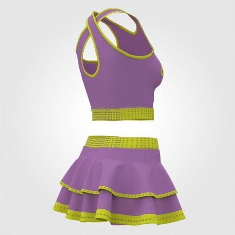 cheerleader inspired outfit practice apparel purple 4