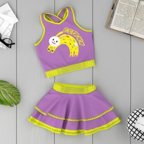 cheerleader inspired outfit practice apparel purple 6