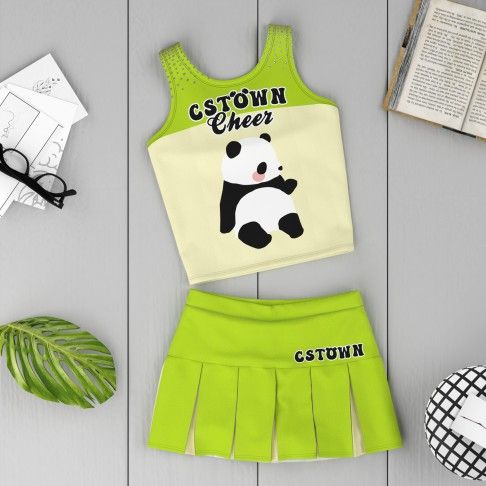 make your own blank cheer practice uniforms green 6