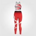 custom teamwork cheer practice wear red