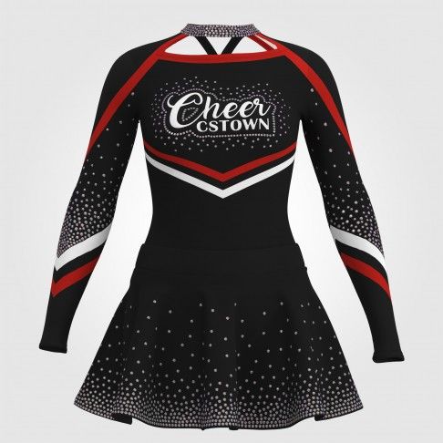 long sleeve black youth cheer costume black 0