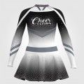 long sleeve black youth cheer costume ombre