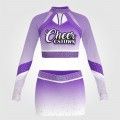 womens 2 piece purple cheerleader costume purple