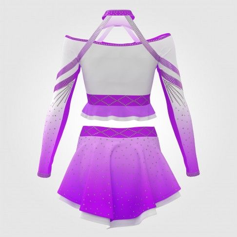 youth two piece purple cheerleader apparel pink 1