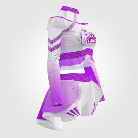 youth two piece purple cheerleader apparel pink 3