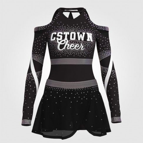 adult black cheerleader costume  black 0