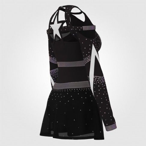 adult black cheerleader costume  black 4