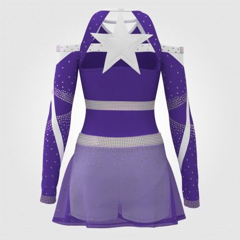 adult black cheerleader costume  purple 1