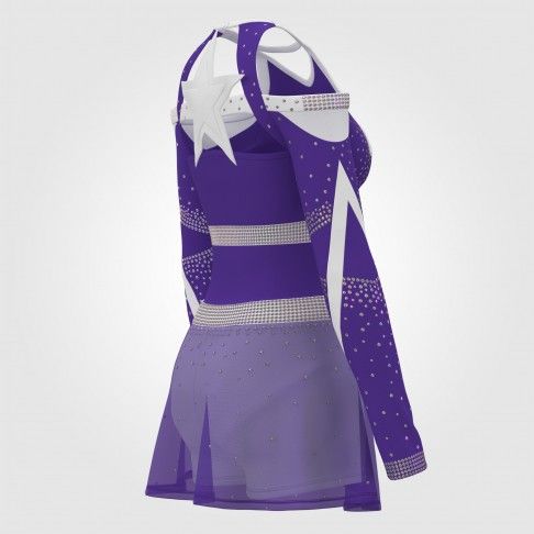 adult black cheerleader costume  purple 5