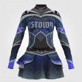 cheerleader dance uniforms blue