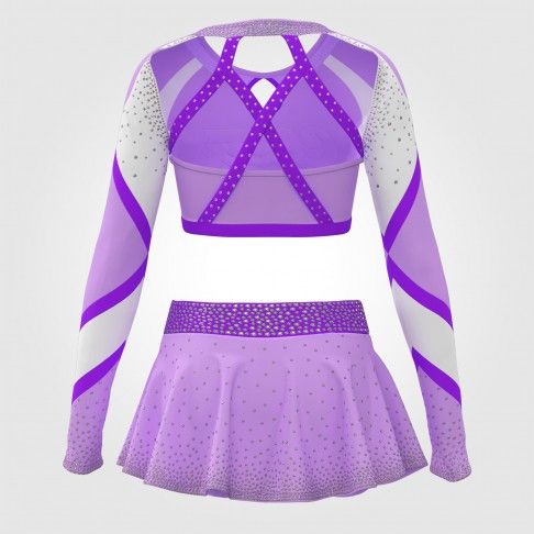 cheap retro royal blue cheer uniforms purple 1